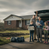 Family prepares to relocate after disaster